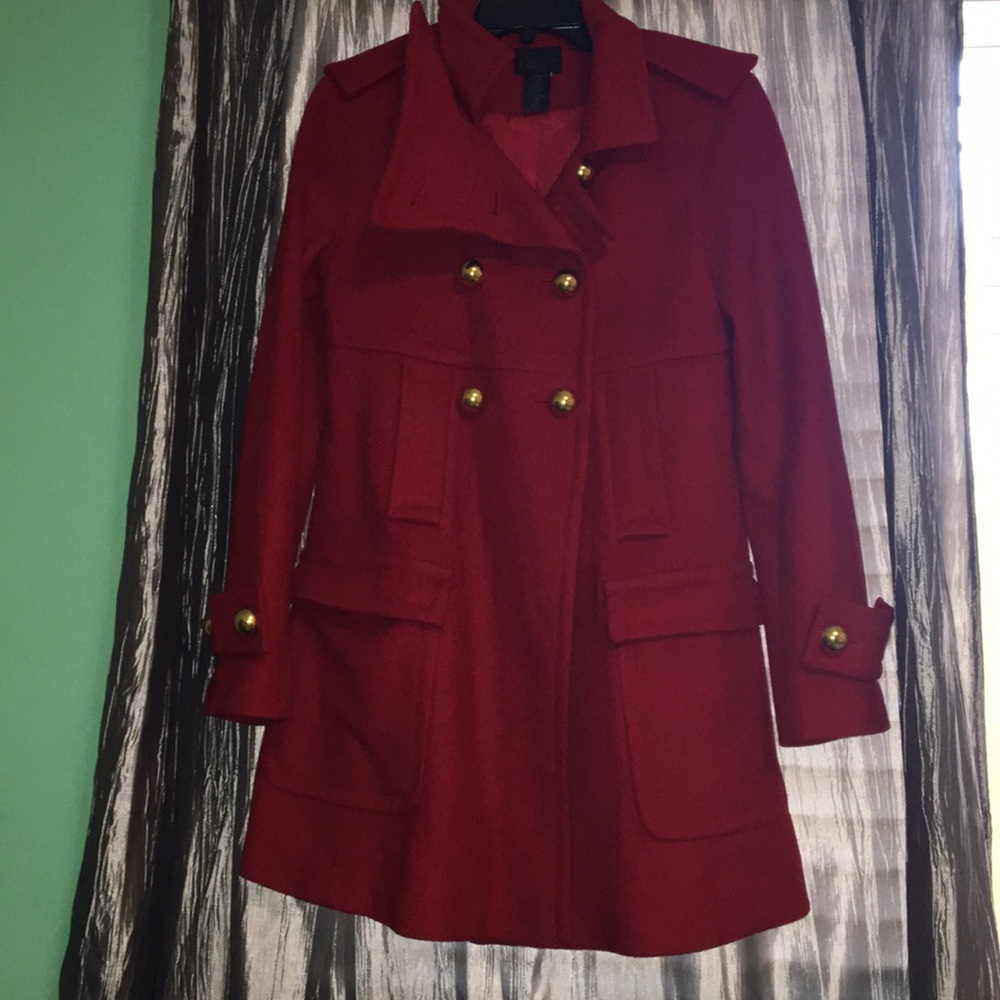 Red Victoria Secret Military Peacoat